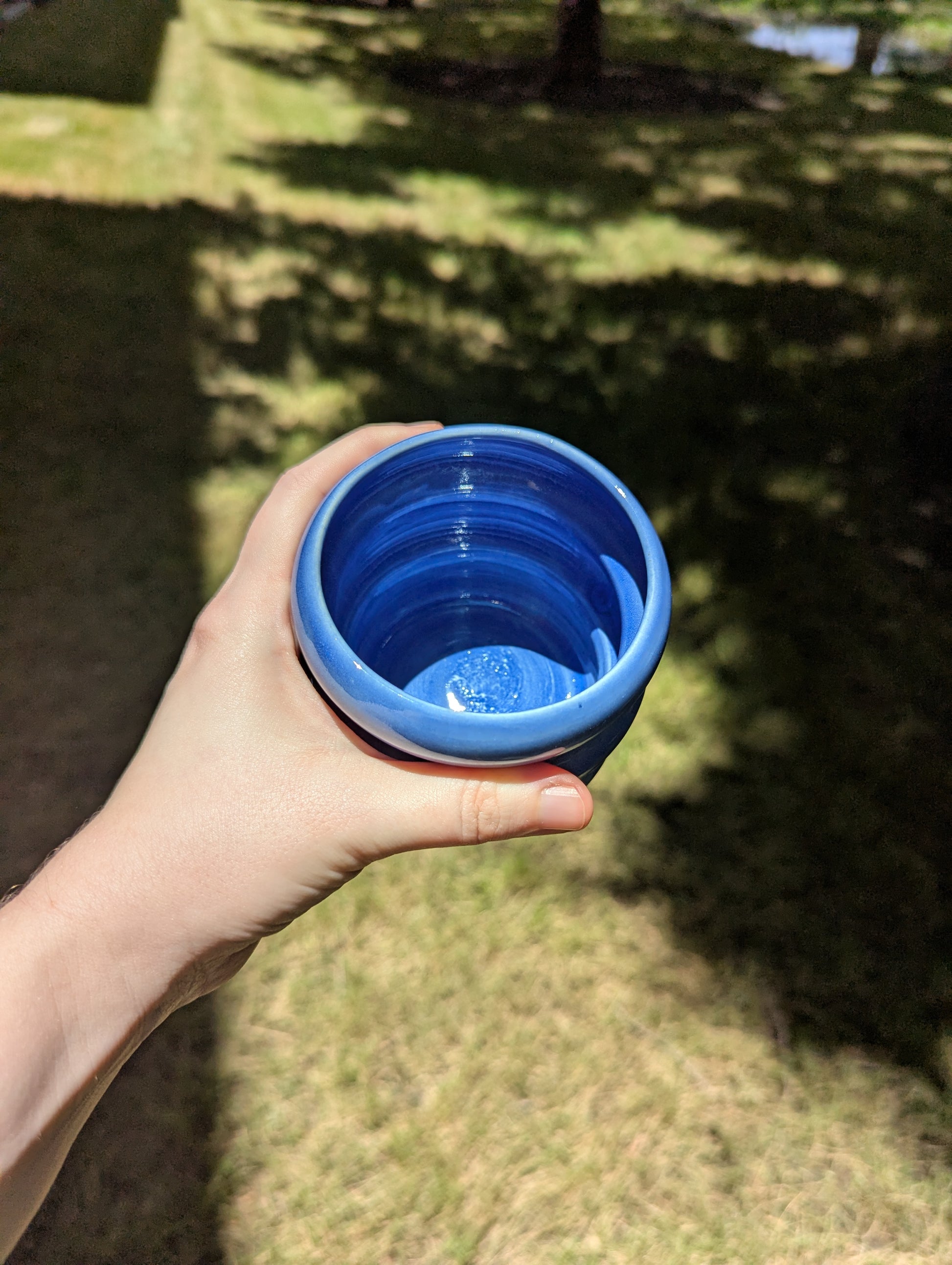 Wavy Blue Cup