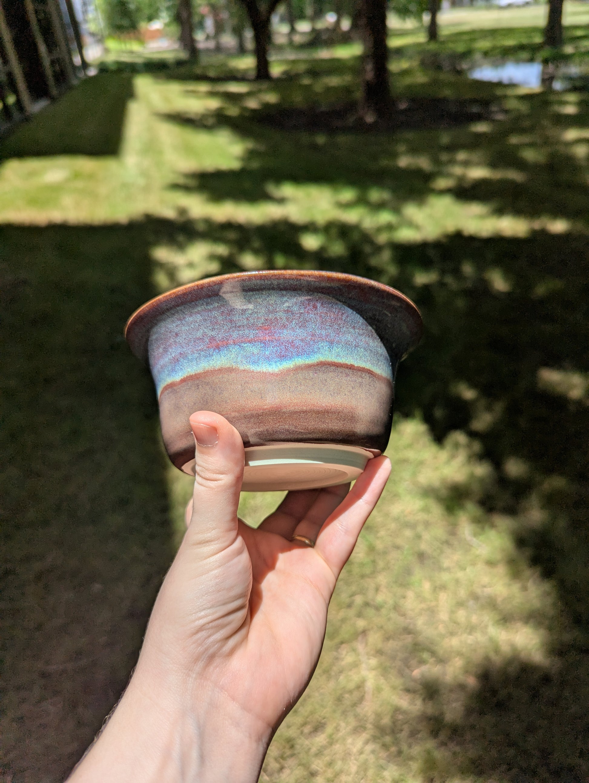 Purple Porcelain Bowl