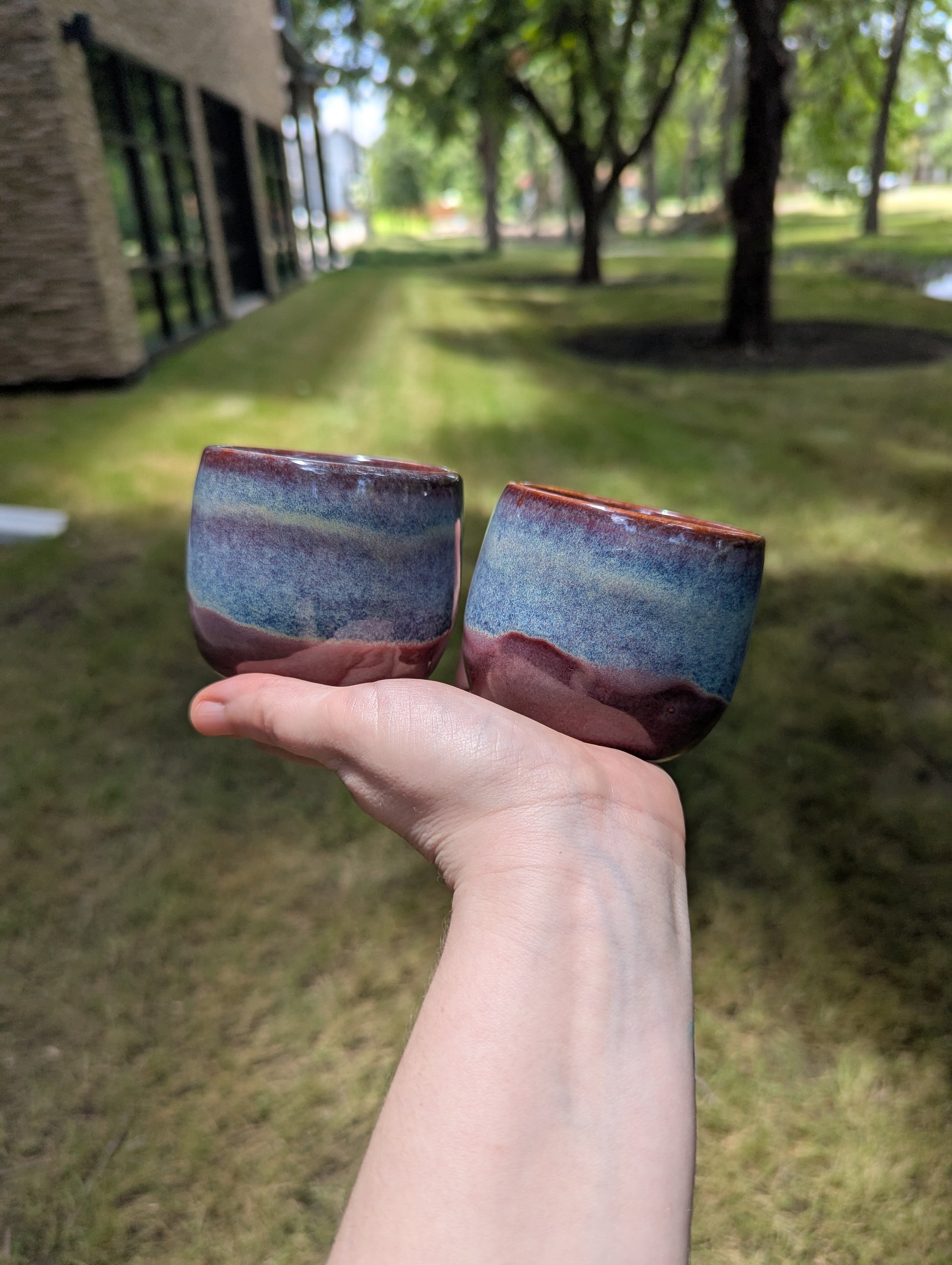 Purple Wine Cup Set