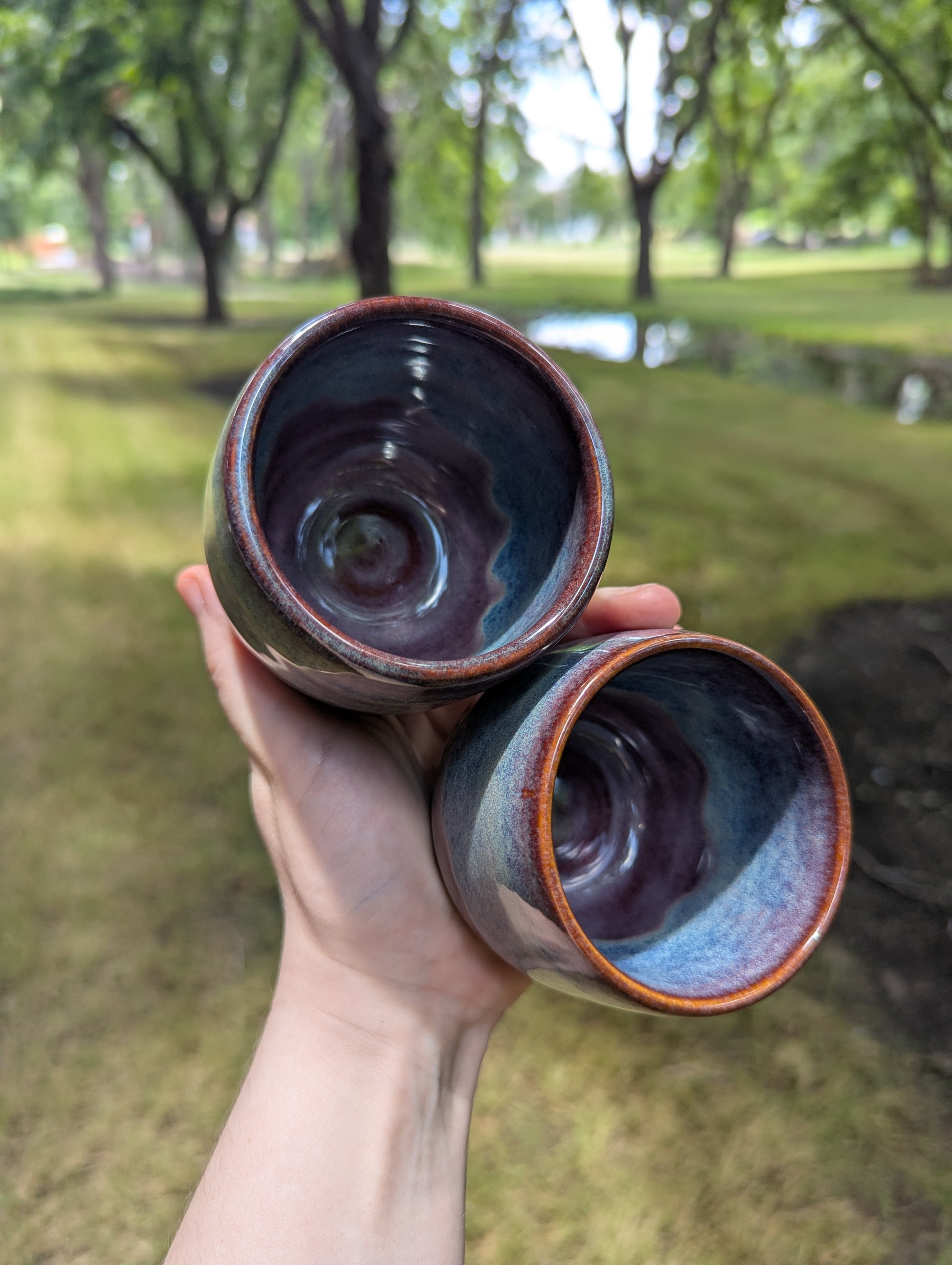 Purple Wine Cup Set