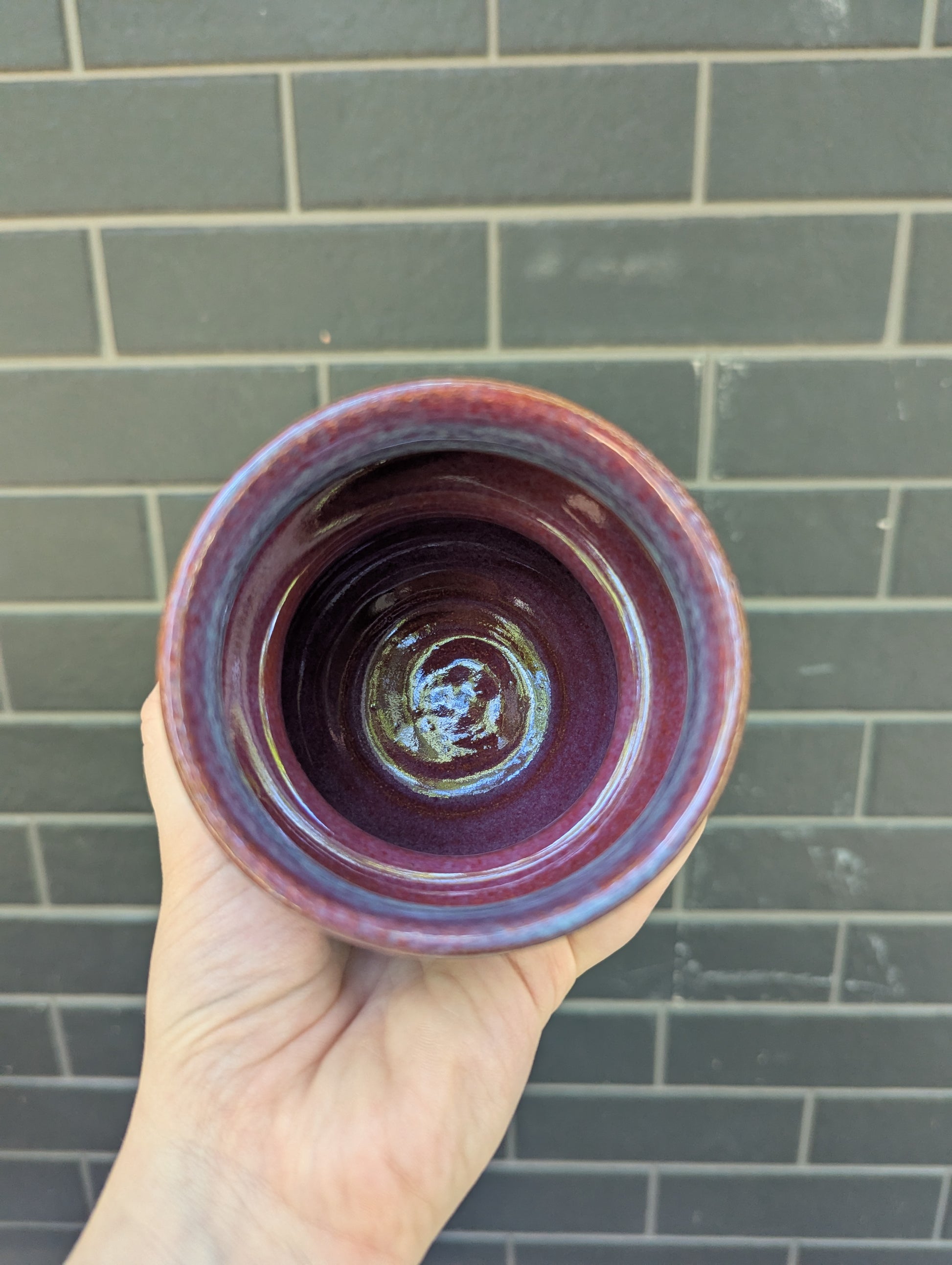 Small Blue and Purple Vase