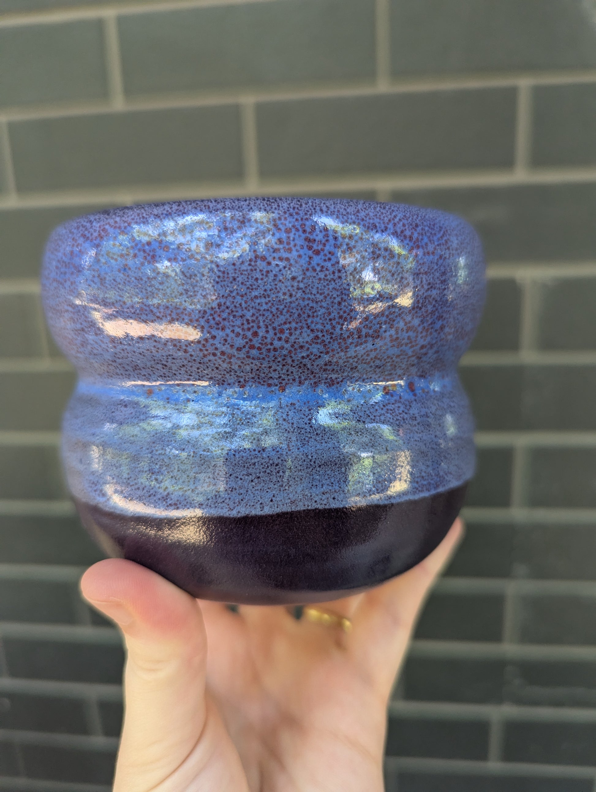 Purple Oilspots Vase