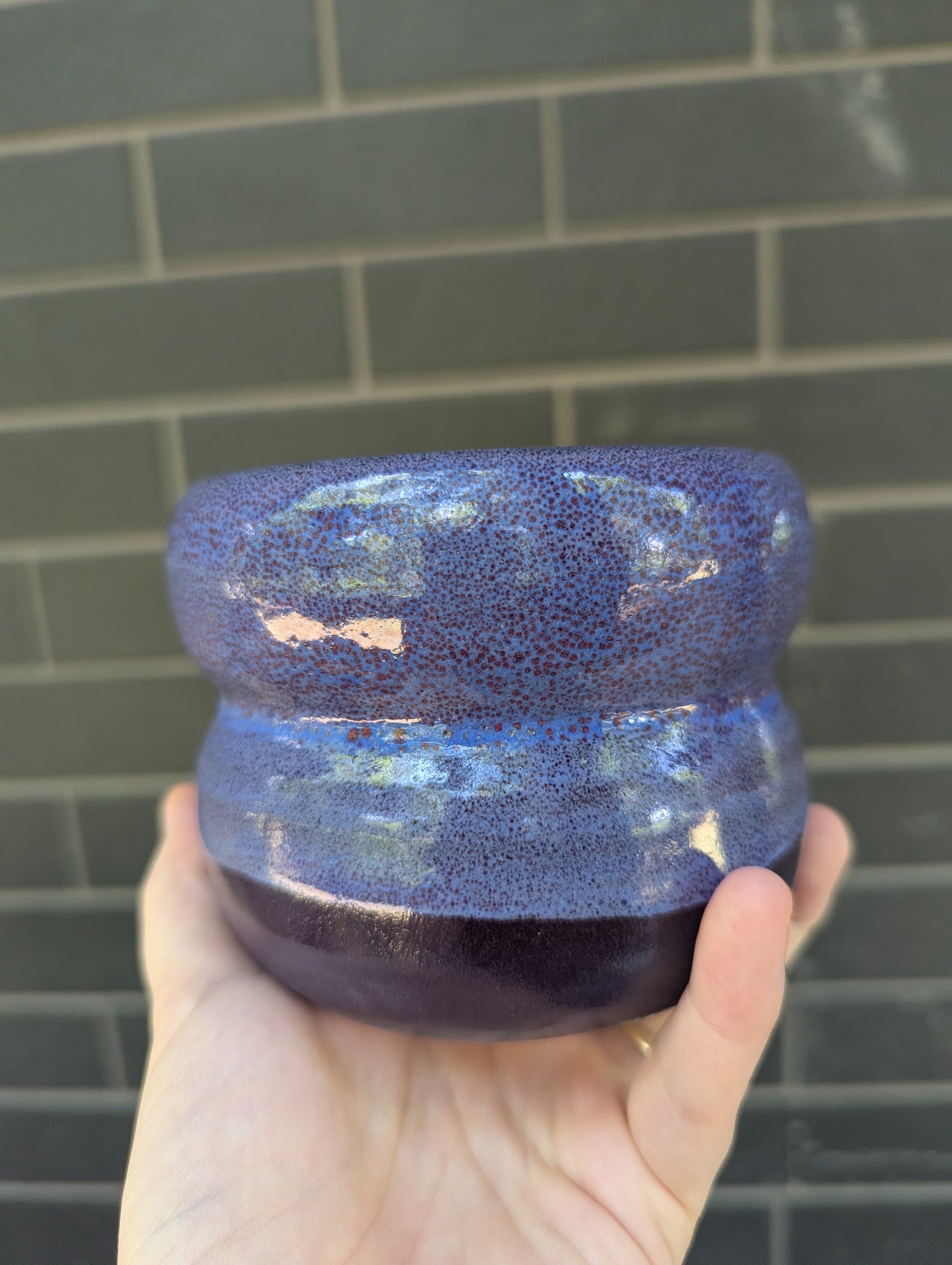 Purple Oilspots Vase