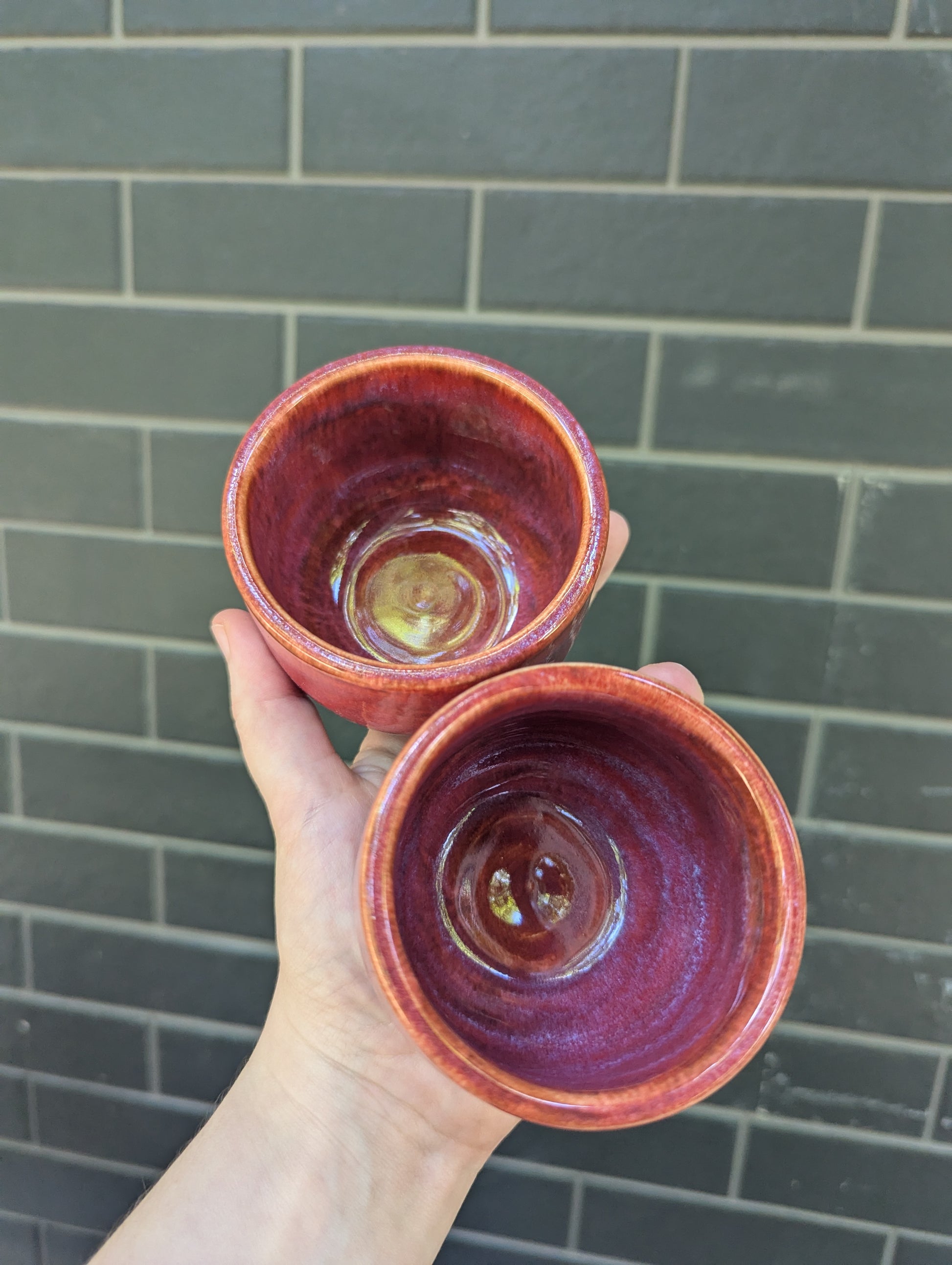 Raspberry Wine Cup Set