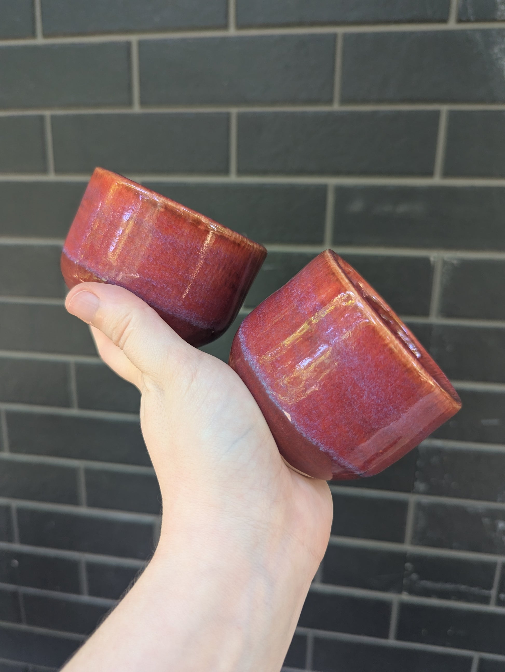 Raspberry Wine Cup Set