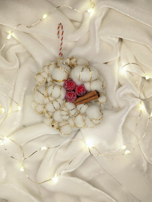 Gold Sparkle Cinnamon Ornament